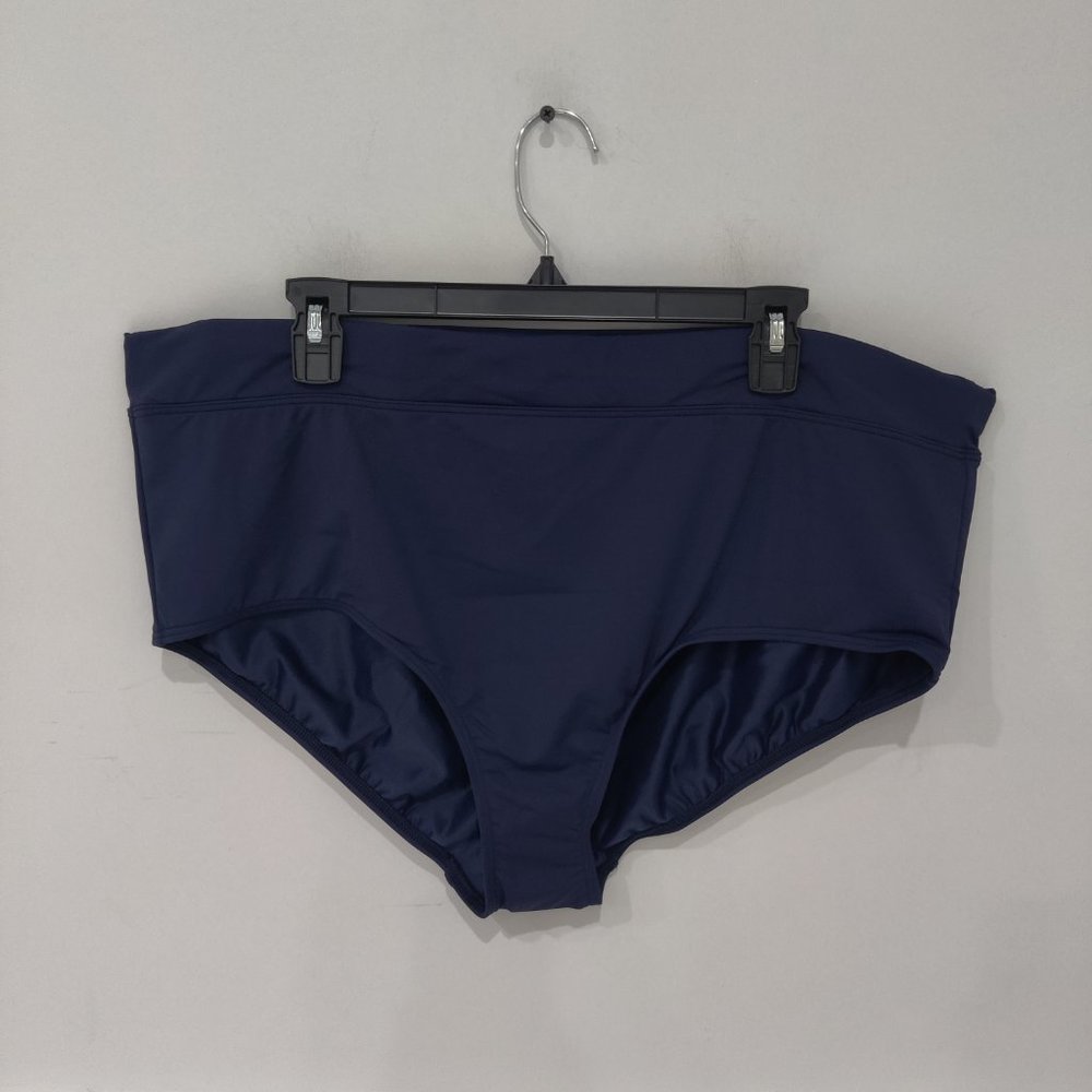 NWT Lands' End Women's High Rise Bikini Bottoms Swimsuit Size 22W $60 Y322